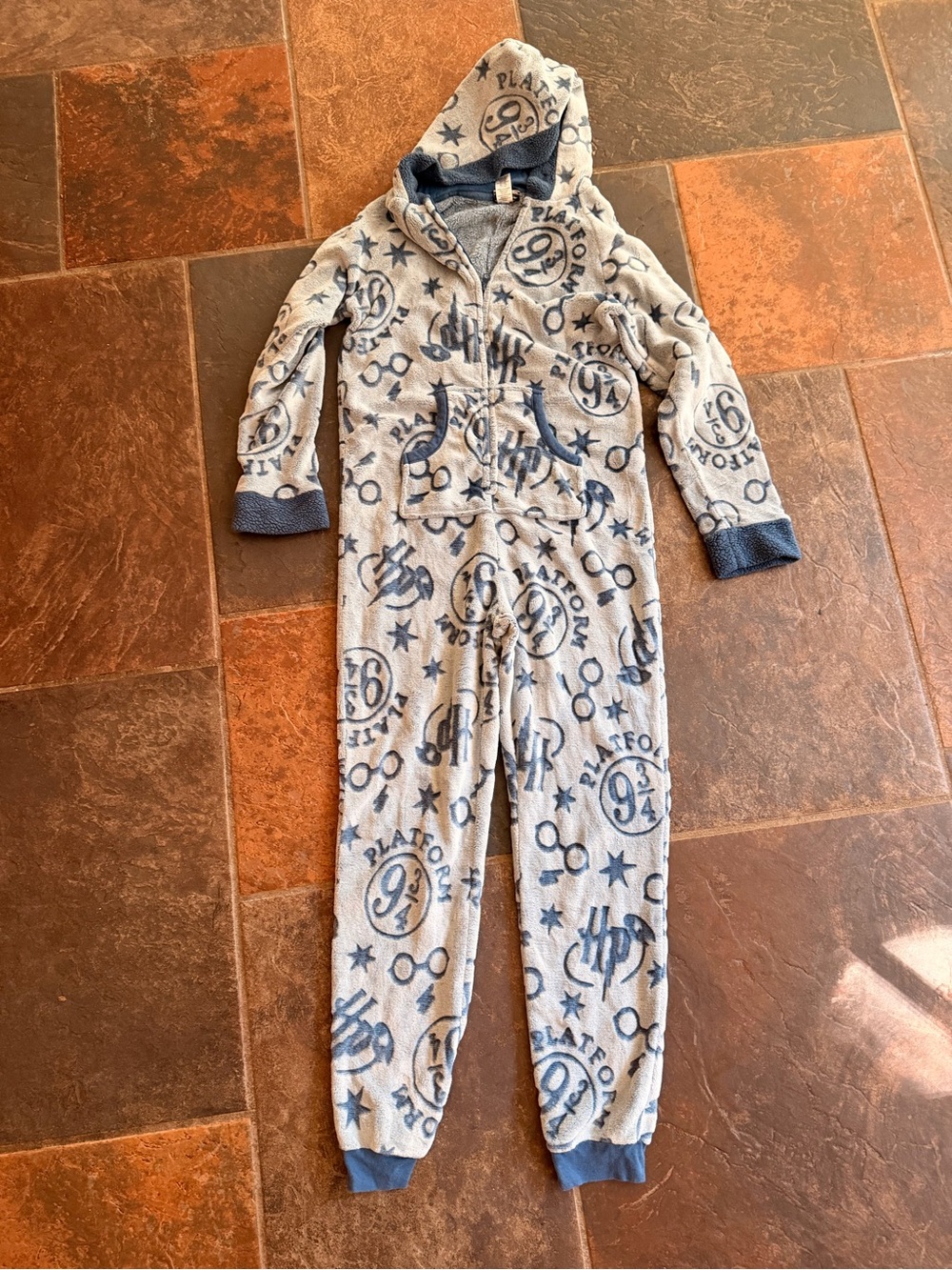 Harry Potter Fleece Hooded Onesie Pajamas Adult